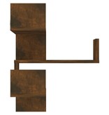 VidaXL Hoekwandschappen 2 st 40x40x50 cm bewerkt hout sonoma eiken