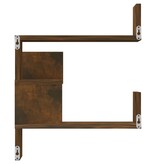 VidaXL Hoekwandschappen 2 st 40x40x50 cm bewerkt hout sonoma eiken
