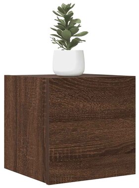 VidaXL Tv-wandmeubel 30,5x30x30 cm bruin eikenkleur