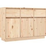 VidaXL Dressoir 110x34x75 cm massief grenenhout