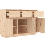 VidaXL Dressoir 110x34x75 cm massief grenenhout