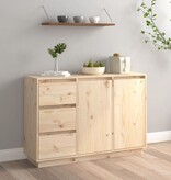 VidaXL Dressoir 111x34x75 cm massief grenenhout