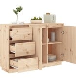 VidaXL Dressoir 111x34x75 cm massief grenenhout