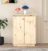 VidaXL Schoenenkast 60x35x80 cm massief grenenhout