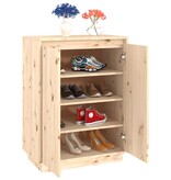VidaXL Schoenenkast 60x35x80 cm massief grenenhout