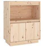 VidaXL Dressoir 60x34x75 cm massief grenenhout