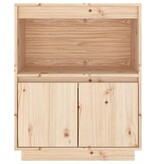 VidaXL Dressoir 60x34x75 cm massief grenenhout