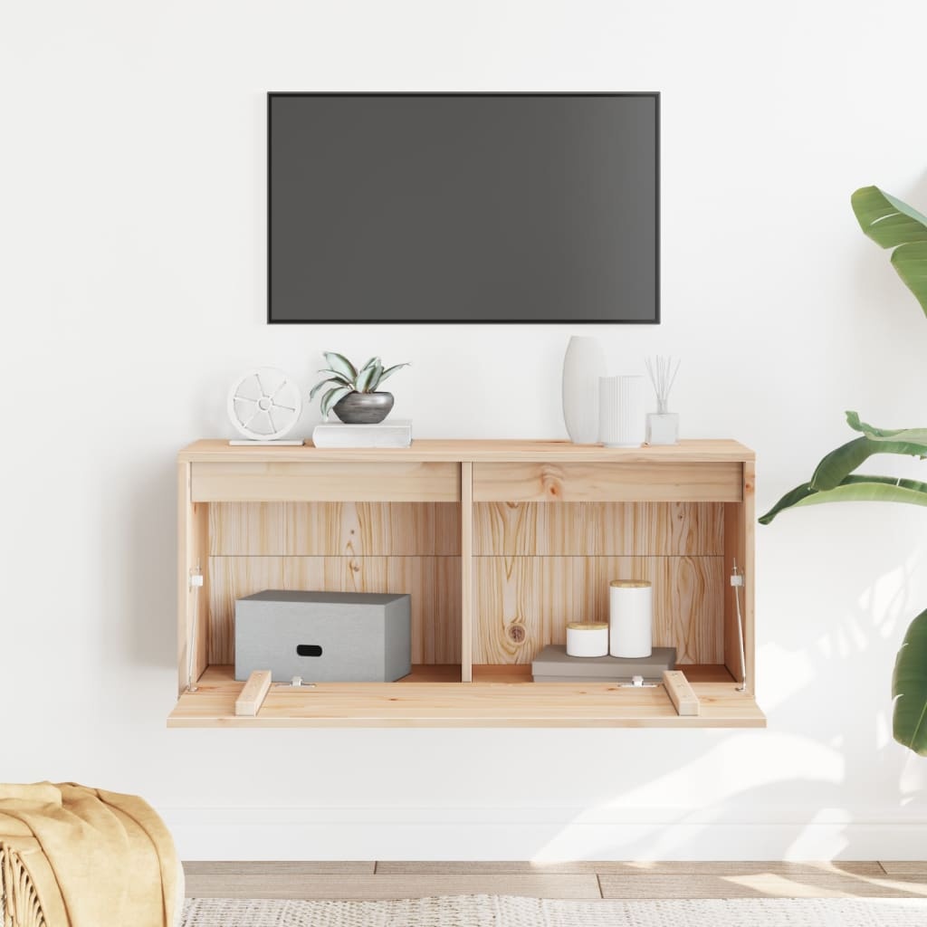 VidaXL Wandkast 80x30x35 cm massief grenenhout