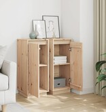 VidaXL Dressoirs 2 st 31,5x34x75 cm massief grenenhout