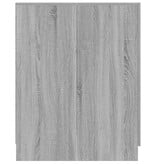 VidaXL Wasmachinekast 71x71,5x91,5 cm grijs sonoma eikenkleurig