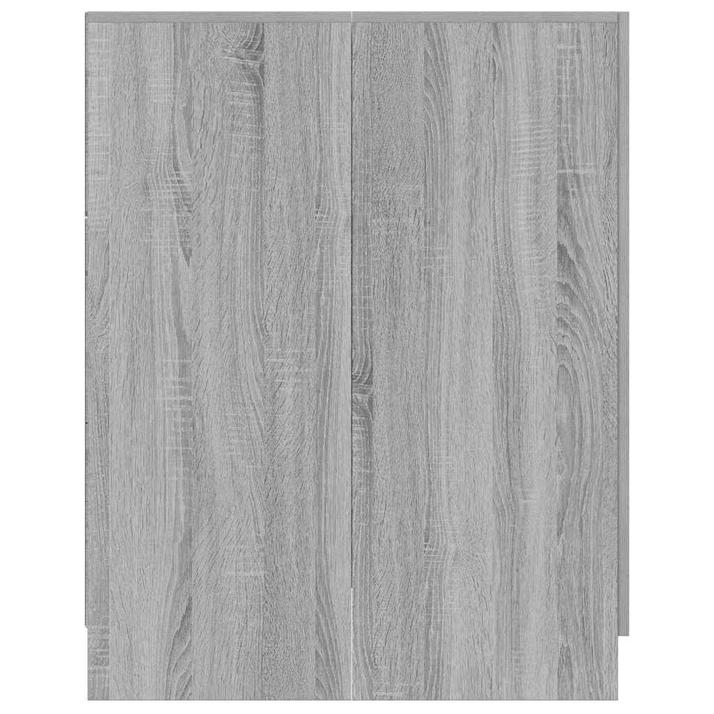 VidaXL Wasmachinekast 71x71,5x91,5 cm grijs sonoma eikenkleurig