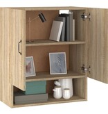 VidaXL Wandkast 60x31x70 cm bewerkt hout sonoma eikenkleurig