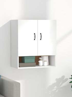 VidaXL Wandkast 60x31x70 cm bewerkt hout wit