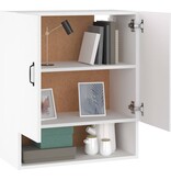 VidaXL Wandkast 60x31x70 cm bewerkt hout wit