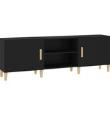VidaXL Tv-meubel 150x30x50 cm bewerkt hout zwart