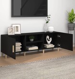 VidaXL Tv-meubel 150x30x50 cm bewerkt hout zwart