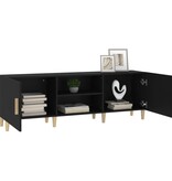 VidaXL Tv-meubel 150x30x50 cm bewerkt hout zwart