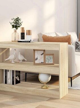 VidaXL Boekenkast/kamerscherm 100x30x72 cm sonoma eikenkleurig