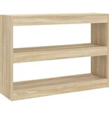 VidaXL Boekenkast/kamerscherm 100x30x72 cm sonoma eikenkleurig