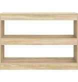 VidaXL Boekenkast/kamerscherm 100x30x72 cm sonoma eikenkleurig