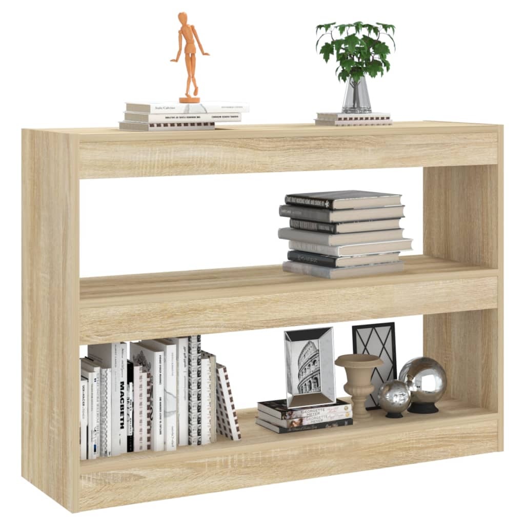 VidaXL Boekenkast/kamerscherm 100x30x72 cm sonoma eikenkleurig