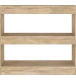 VidaXL Boekenkast/kamerscherm 80x30x72 cm sonoma eikenkleurig