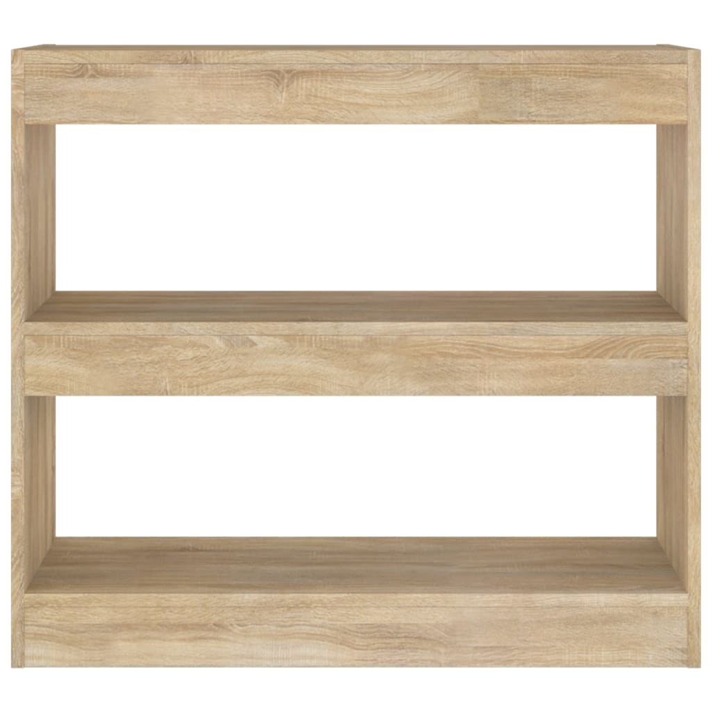 VidaXL Boekenkast/kamerscherm 80x30x72 cm sonoma eikenkleurig