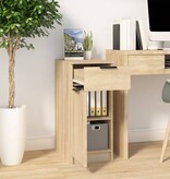 VidaXL Bureaukast 33,5x50x75 cm bewerkt hout sonoma eikenkleurig