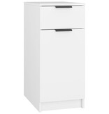 VidaXL Bureaukast 33,5x50x75 cm bewerkt hout wit