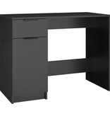 VidaXL Bureau 100x50x75 cm bewerkt hout zwart