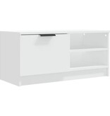VidaXL Tv-meubel 80x35x36,5 cm bewerkt hout wit
