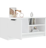 VidaXL Tv-meubel 80x35x36,5 cm bewerkt hout wit