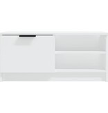 VidaXL Tv-meubel 80x35x36,5 cm bewerkt hout wit