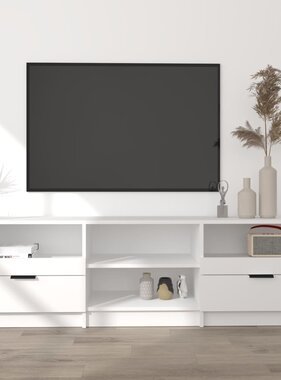 VidaXL Tv-meubel 150x33,5x45 cm bewerkt hout wit