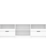 VidaXL Tv-meubel 150x33,5x45 cm bewerkt hout wit