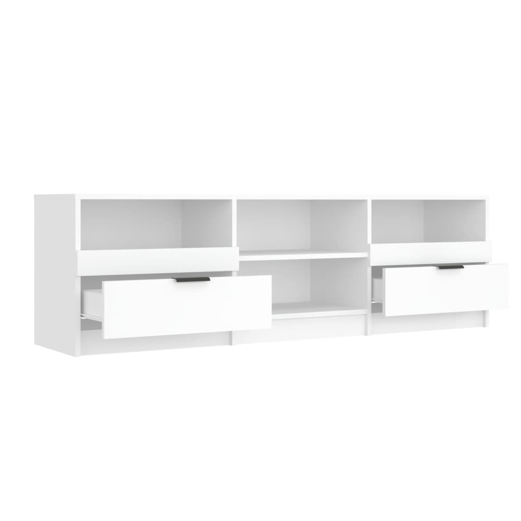 VidaXL Tv-meubel 150x33,5x45 cm bewerkt hout wit