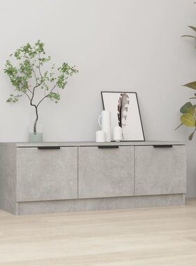 VidaXL Tv-meubel 102x35x36,5 cm bewerkt hout betongrijs