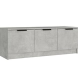 VidaXL Tv-meubel 102x35x36,5 cm bewerkt hout betongrijs
