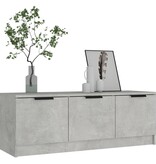VidaXL Tv-meubel 102x35x36,5 cm bewerkt hout betongrijs