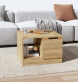 VidaXL Salontafel 50x50x36 cm bewerkt hout sonoma eikenkleurig