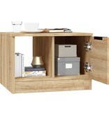 VidaXL Salontafel 50x50x36 cm bewerkt hout sonoma eikenkleurig
