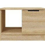 VidaXL Salontafel 50x50x36 cm bewerkt hout sonoma eikenkleurig