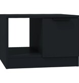VidaXL Salontafel 50x50x36 cm bewerkt hout zwart