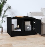 VidaXL Salontafel 50x50x36 cm bewerkt hout zwart