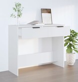 VidaXL Wandtafel 90x36x75 cm bewerkt hout wit