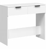 VidaXL Wandtafel 90x36x75 cm bewerkt hout wit