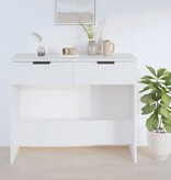 VidaXL Wandtafel 90x36x75 cm bewerkt hout wit