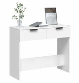 VidaXL Wandtafel 90x36x75 cm bewerkt hout wit