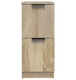 VidaXL Dressoir 30x30x70 cm bewerkt hout sonoma eikenkleurig