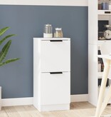 VidaXL Dressoir 30x30x70 cm bewerkt hout wit